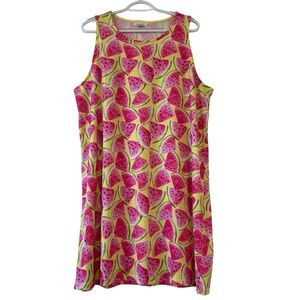 Exist Women’s Sundress Watermelon Print Size XL Novelty Summer Fun Colorful